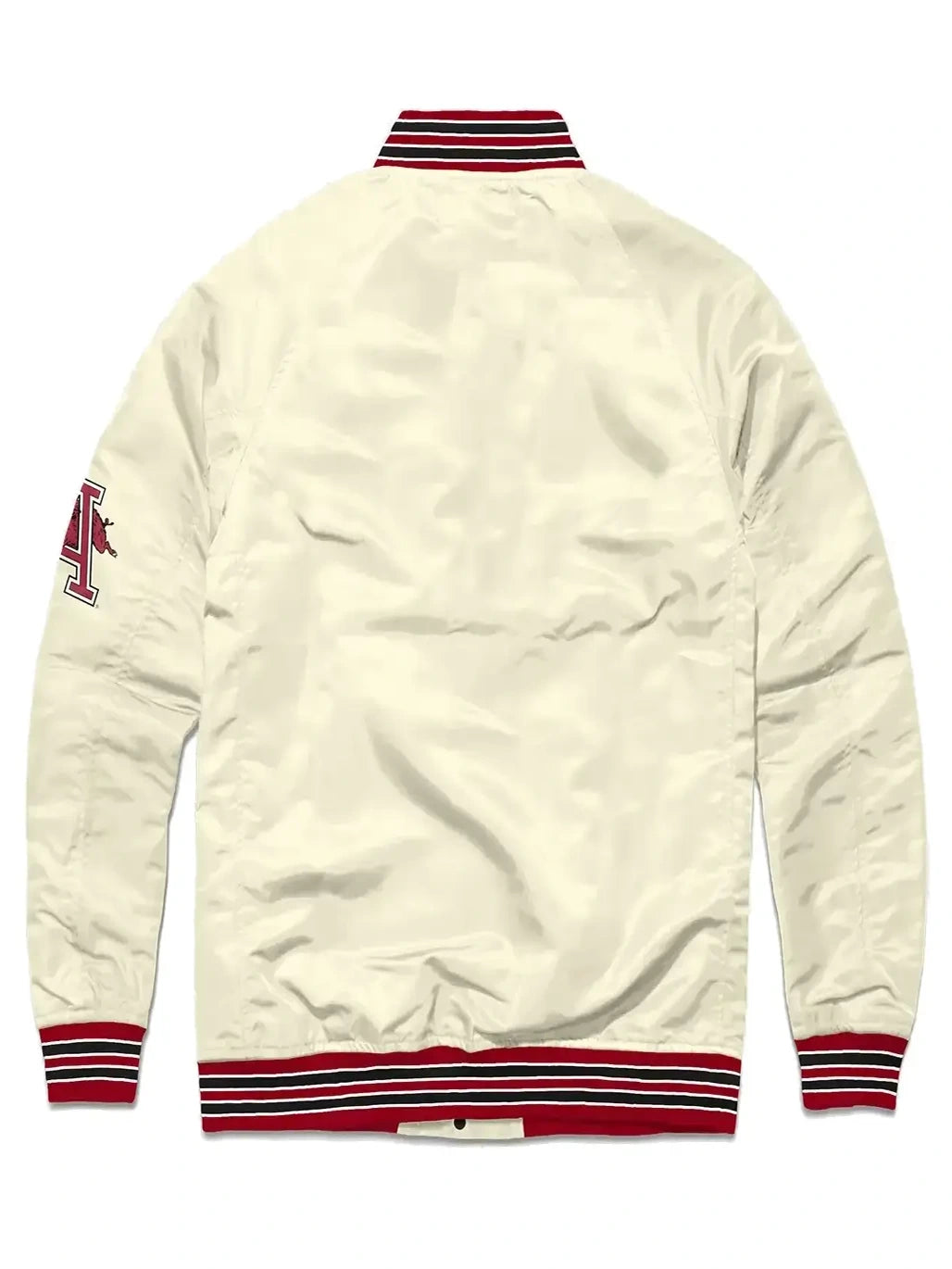 Razorback Graduate Cream Satin Varsity Jacket