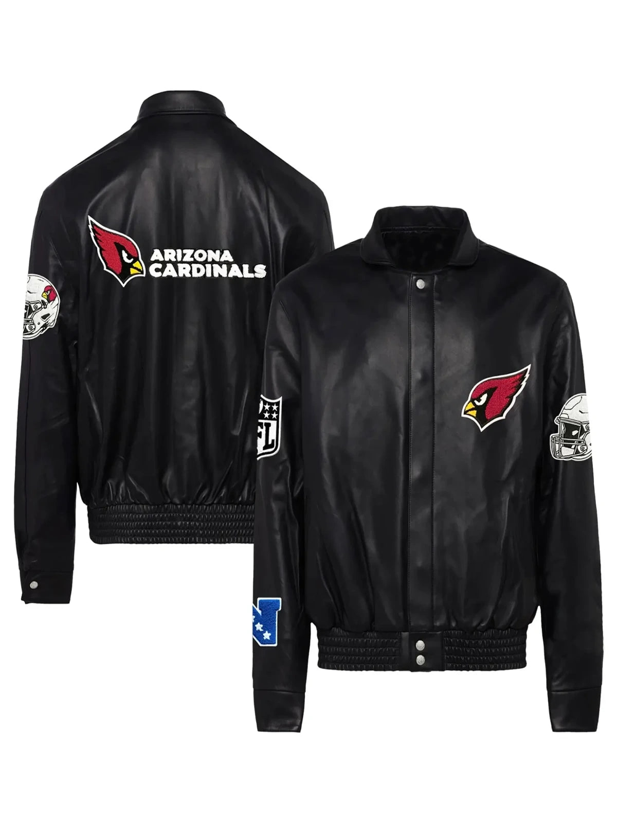 Arizona Cardinals Jeff Hamilton Leather Varsity Jacket