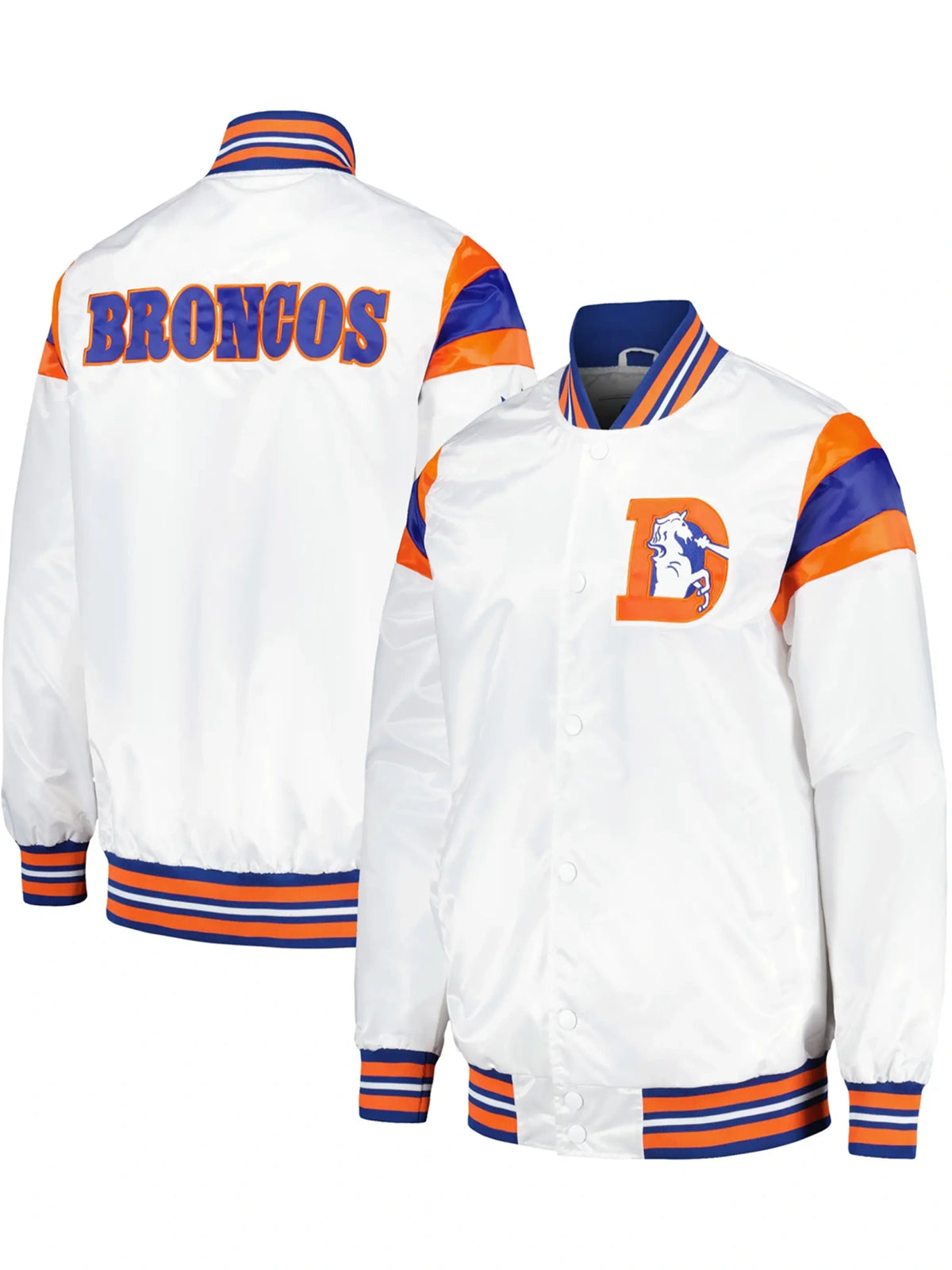 Denver Broncos Vintage Satin Varsity Jacket