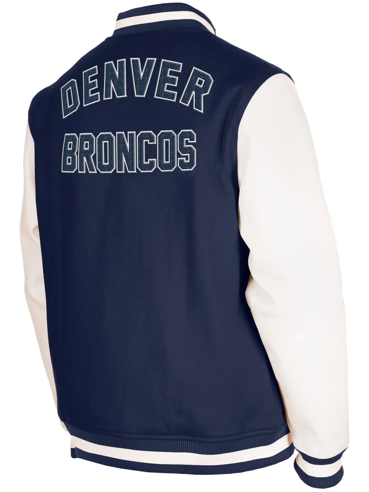 Denver Broncos Wool & Leather Varsity Jacket