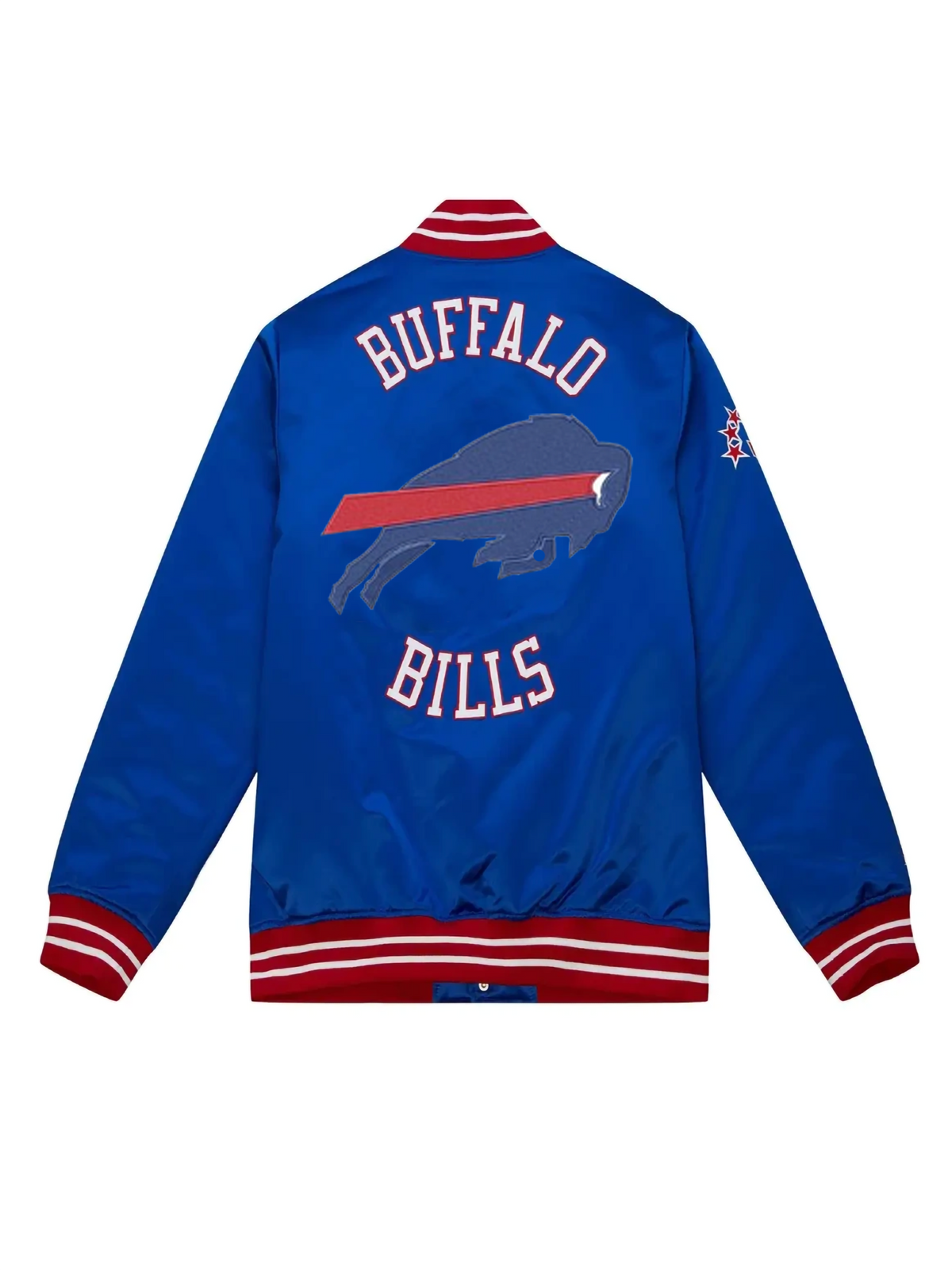 Heavyweight Satin Blue Jacket Buffalo Bills