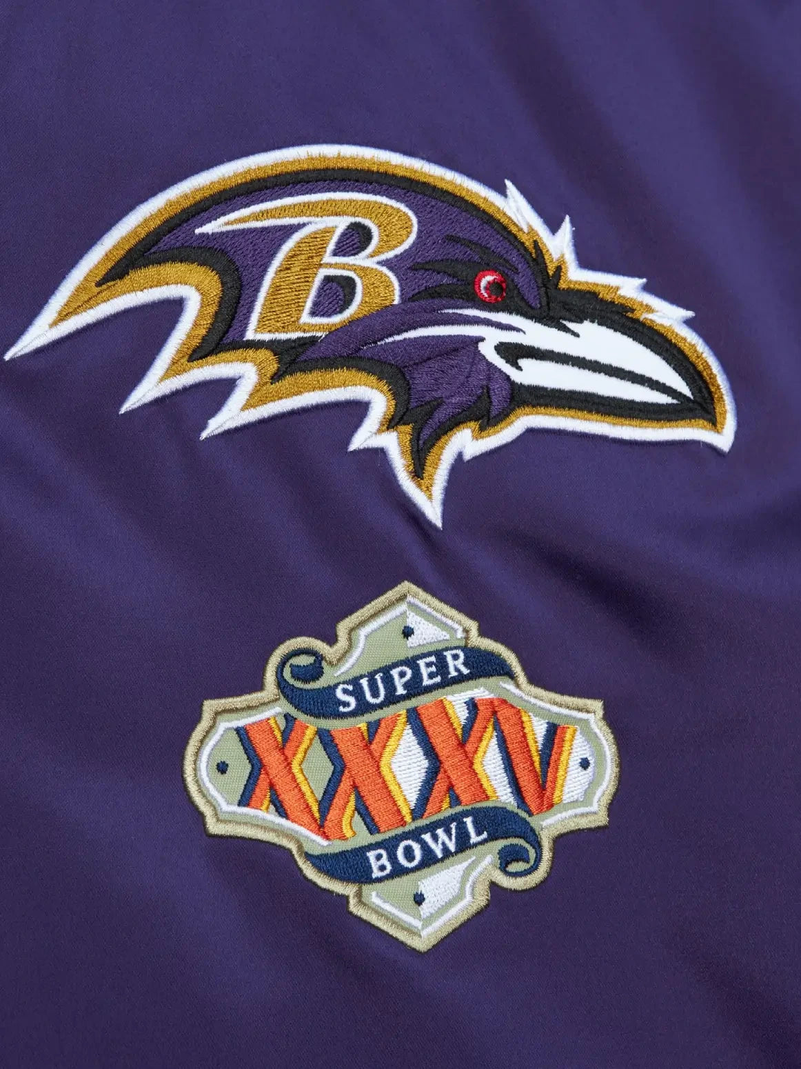 Heavyweight Satin Jacket Baltimore Ravens