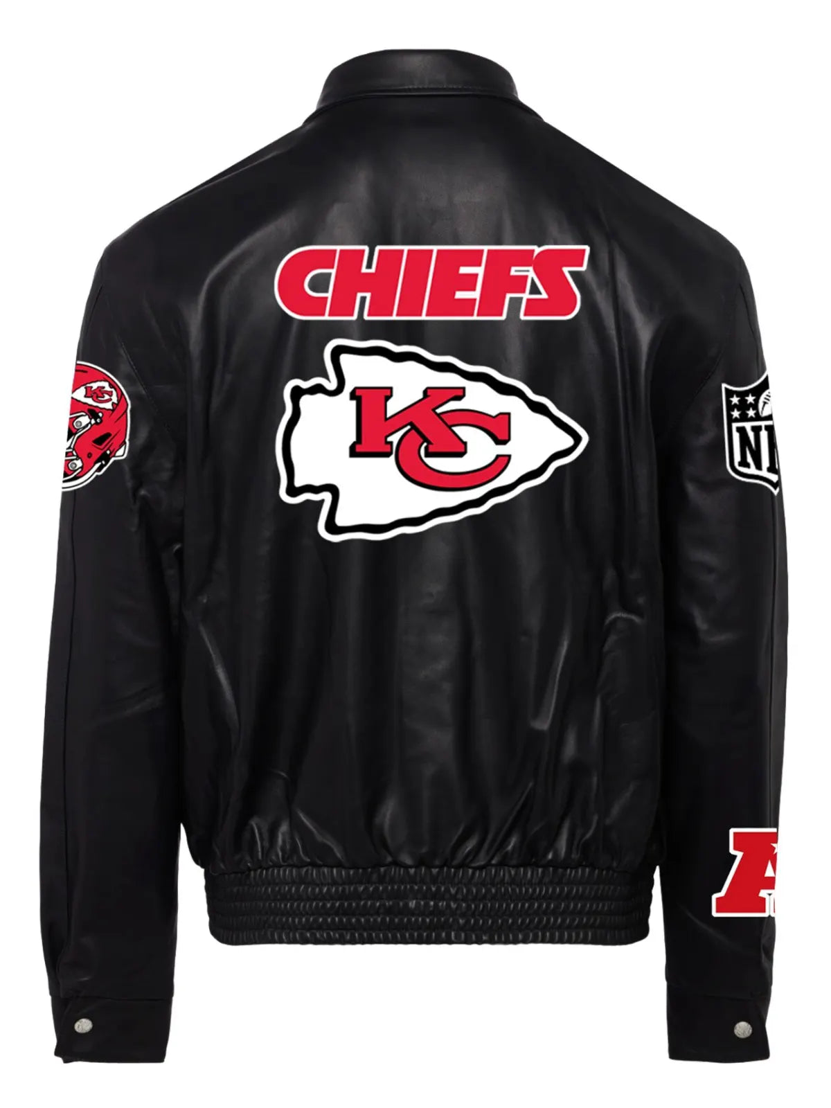 Kansas City Chiefs Jeff Hamilton Full-Snap Black Faux Leather Jacket