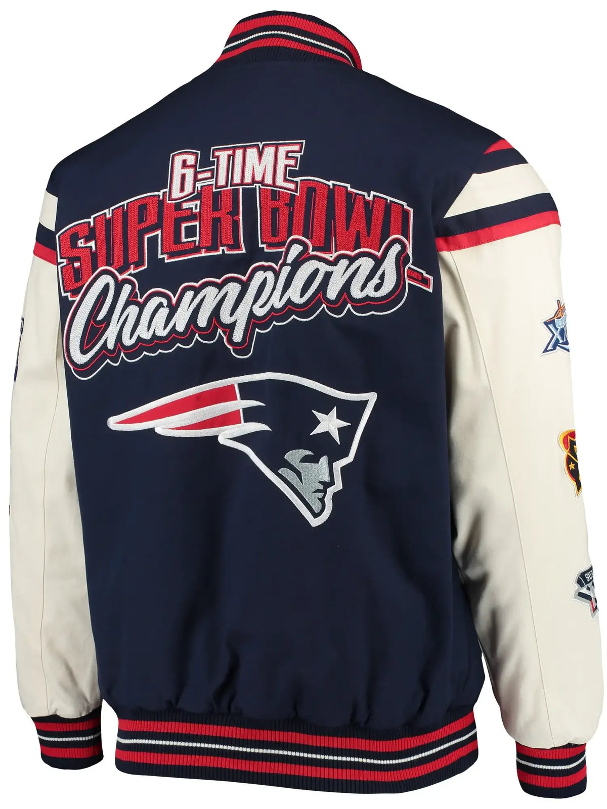 New England Patriots G-III Sports by Carl Banks Satin Varsity Jacket