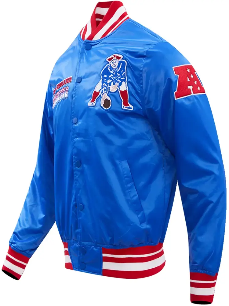 New England Patriots Satin Varsity Jacket