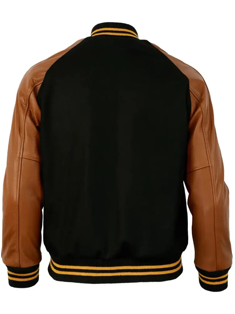 Pittsburgh Steelers Authentic Wool & Leather Varsity Jacket