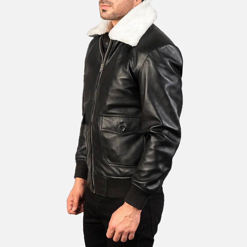 Leather Bomber Jacket G-1 Airin