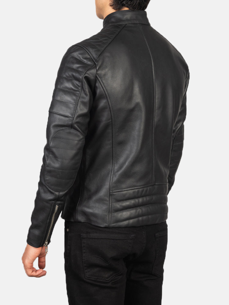 Faisore Leather Biker Jacket