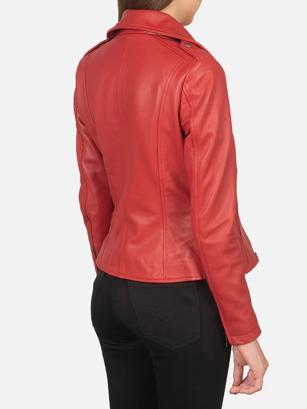 Flashback Red Biker Jacket