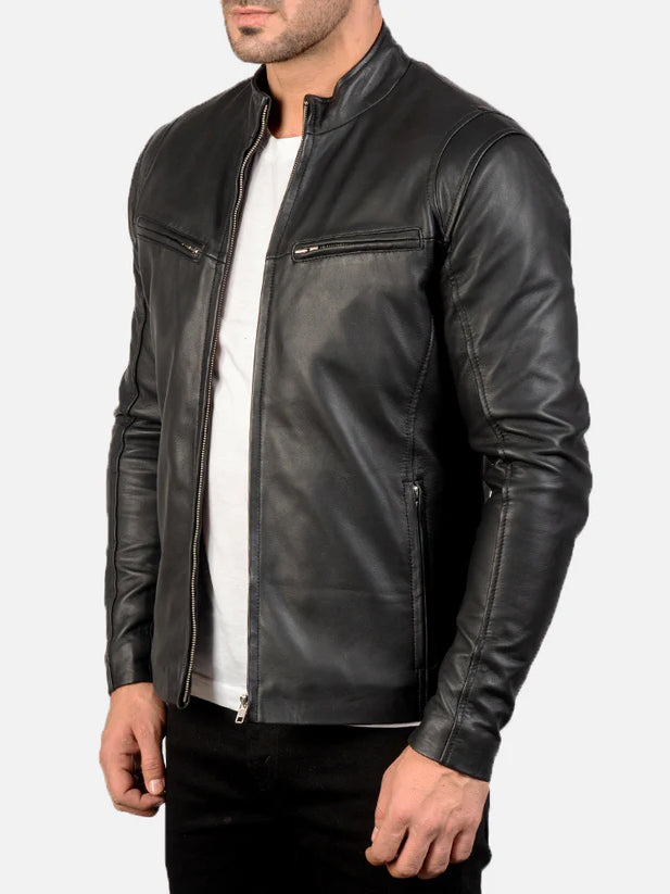 Iconic Black Leather Jacket