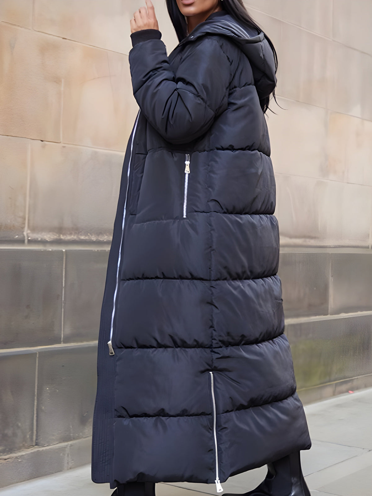 Front Maxi Puffer Coat