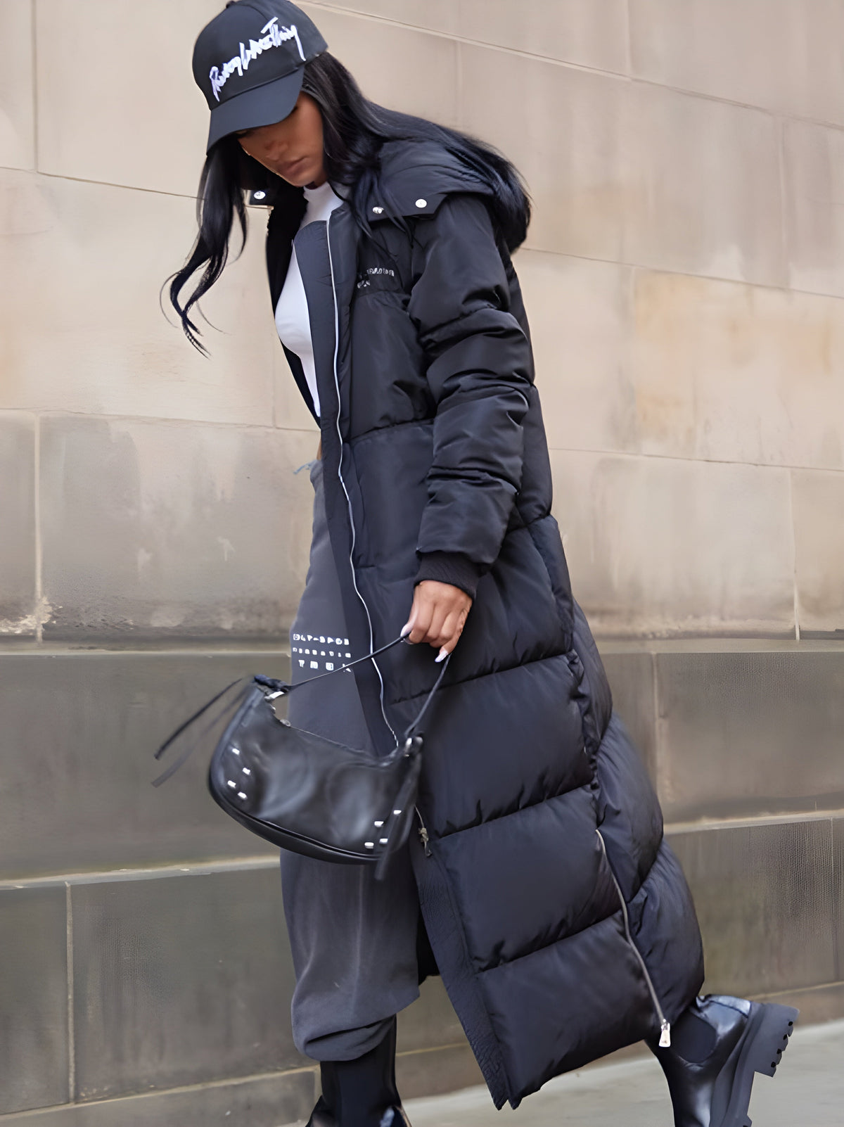 Front Maxi Puffer Coat