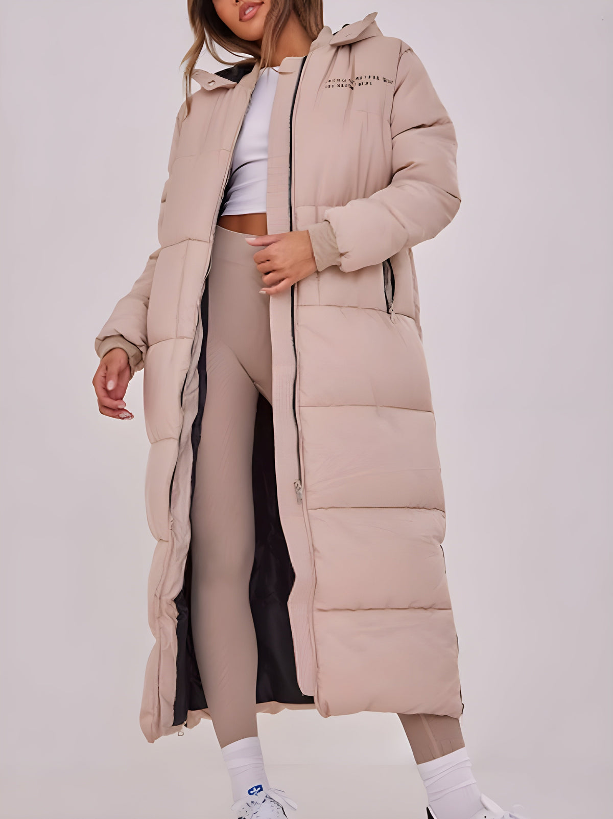 Front Maxi Puffer Coat