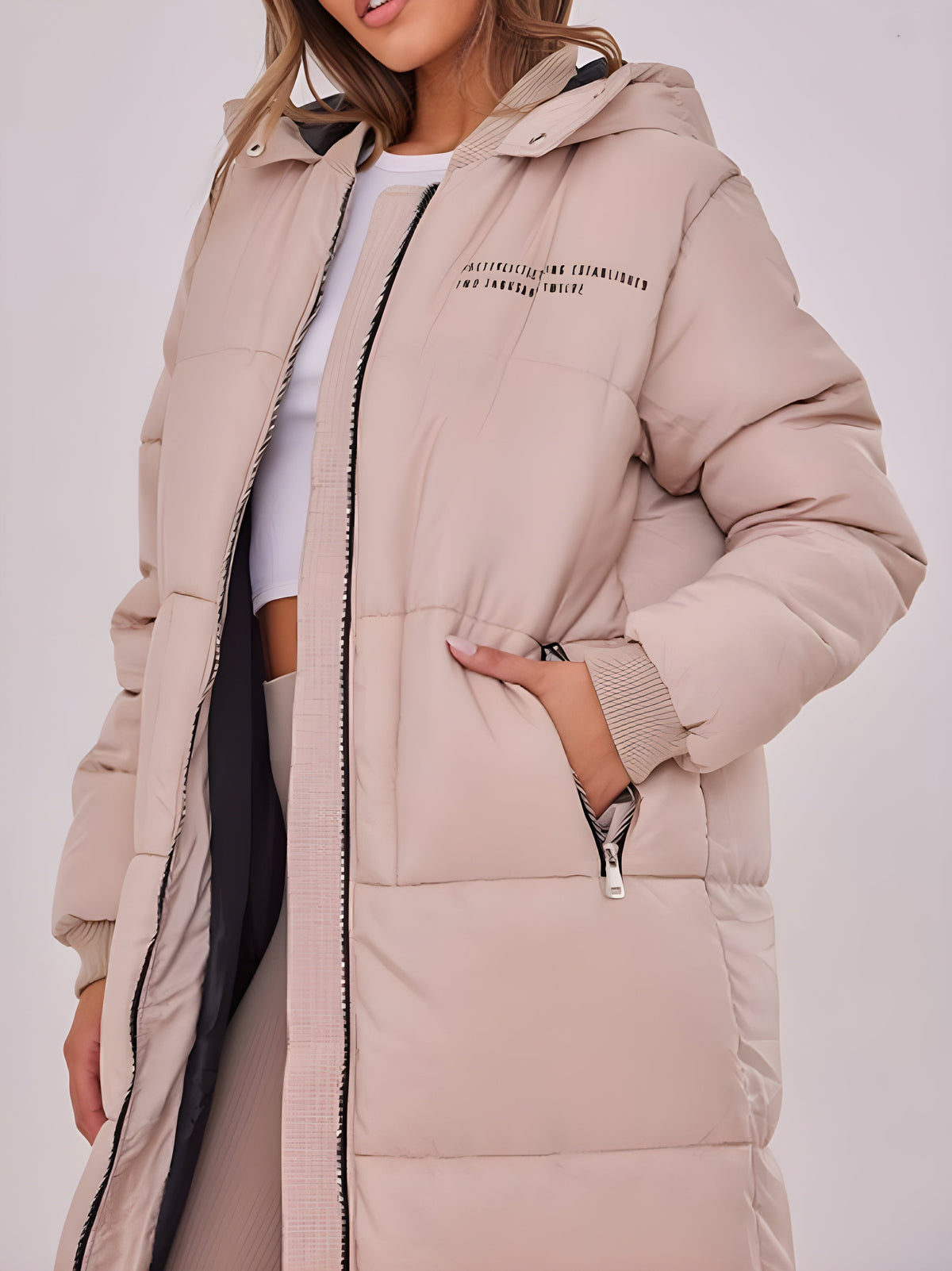 Front Maxi Puffer Coat