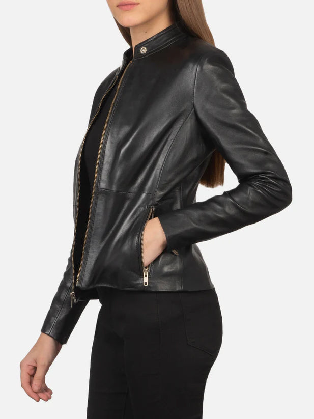 Rave Black Biker Jacket